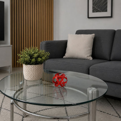 Genesa in alluminio colorata da 8cm - Rossa - Zen Home