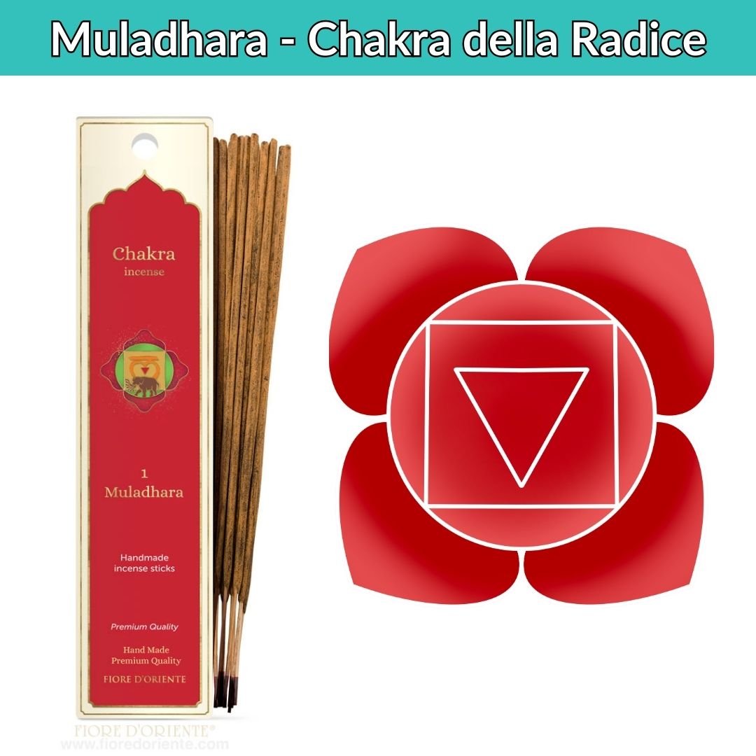 Incenso Naturale primo chakra Muladhara 20 stick (40g) - Zen Home