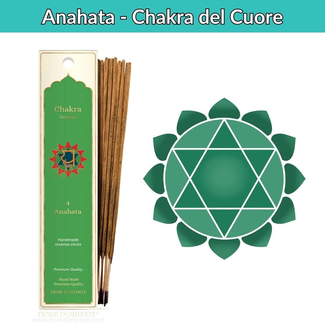 Incenso Naturale quarto chakra Anahata 20 stick (40g) - Zen Home