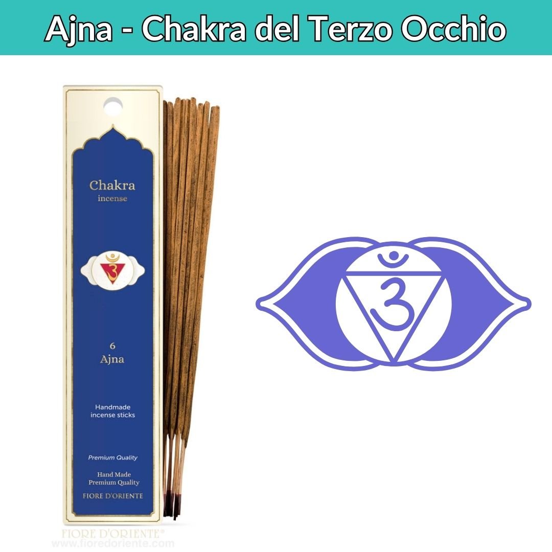 Incenso Naturale sesto chakra Ajna 20 stick (40g) - Zen Home