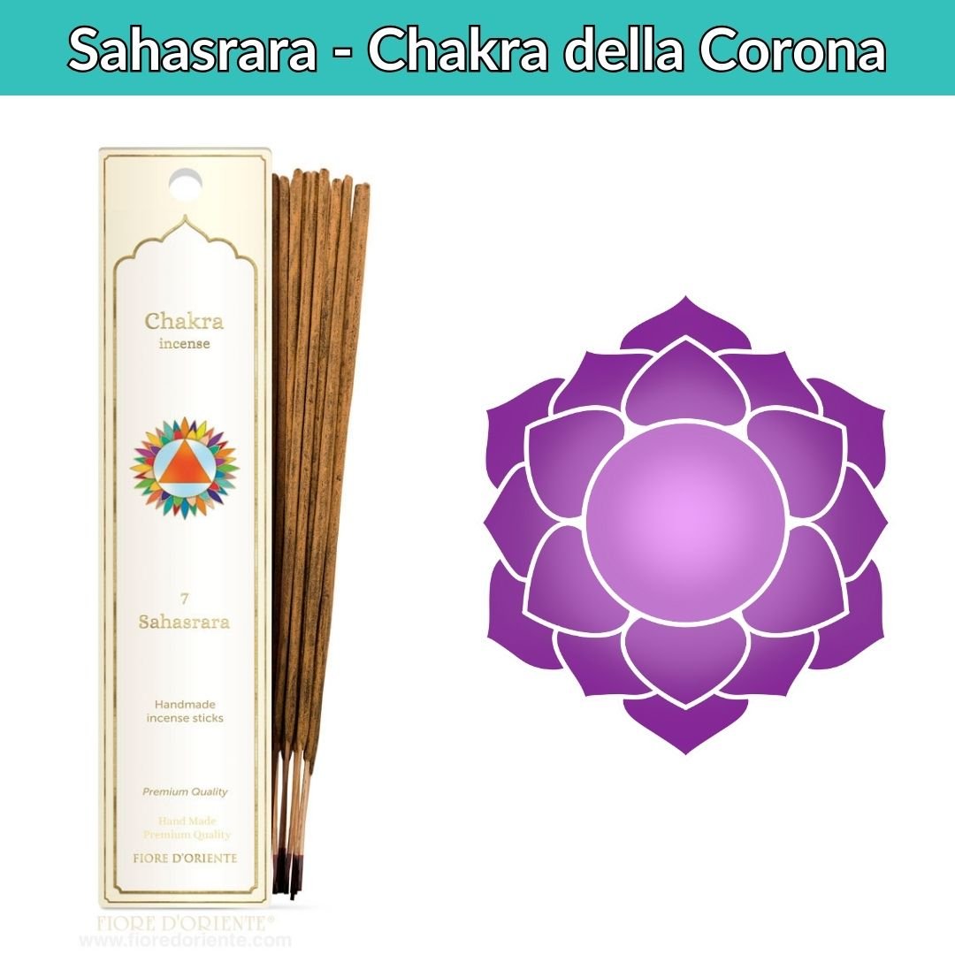 Incenso Naturale settimo chakra Sahasrara 20 stick (40g) - Zen Home