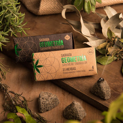 Incenso piramide triangolare alle erbe - Sagrada Madre – 4pz - Zen Home