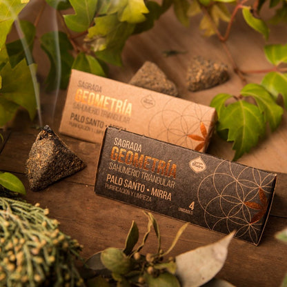 Incenso piramide triangolare palo santo e mirra - Sagrada Madre – 4pz - Zen Home