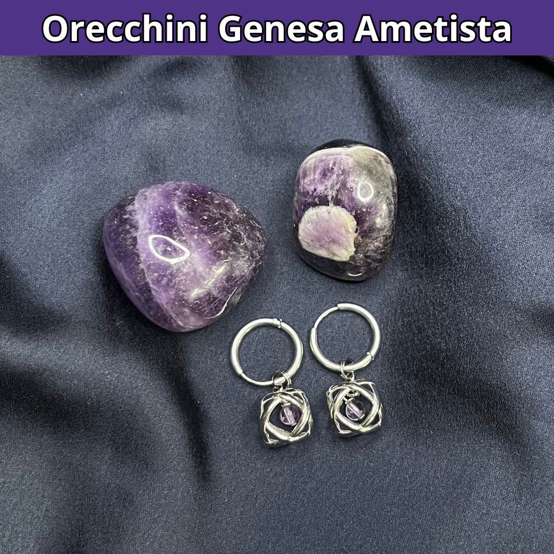 Orecchini con ciondolo genesa in acciaio inossidabile - Zen Home