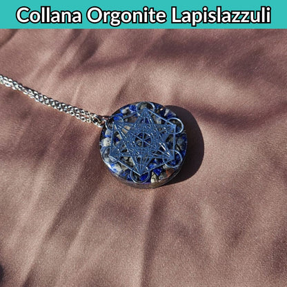 Orgonite con pietra naturale di Lapislazzuli e Metatron - Zen Home