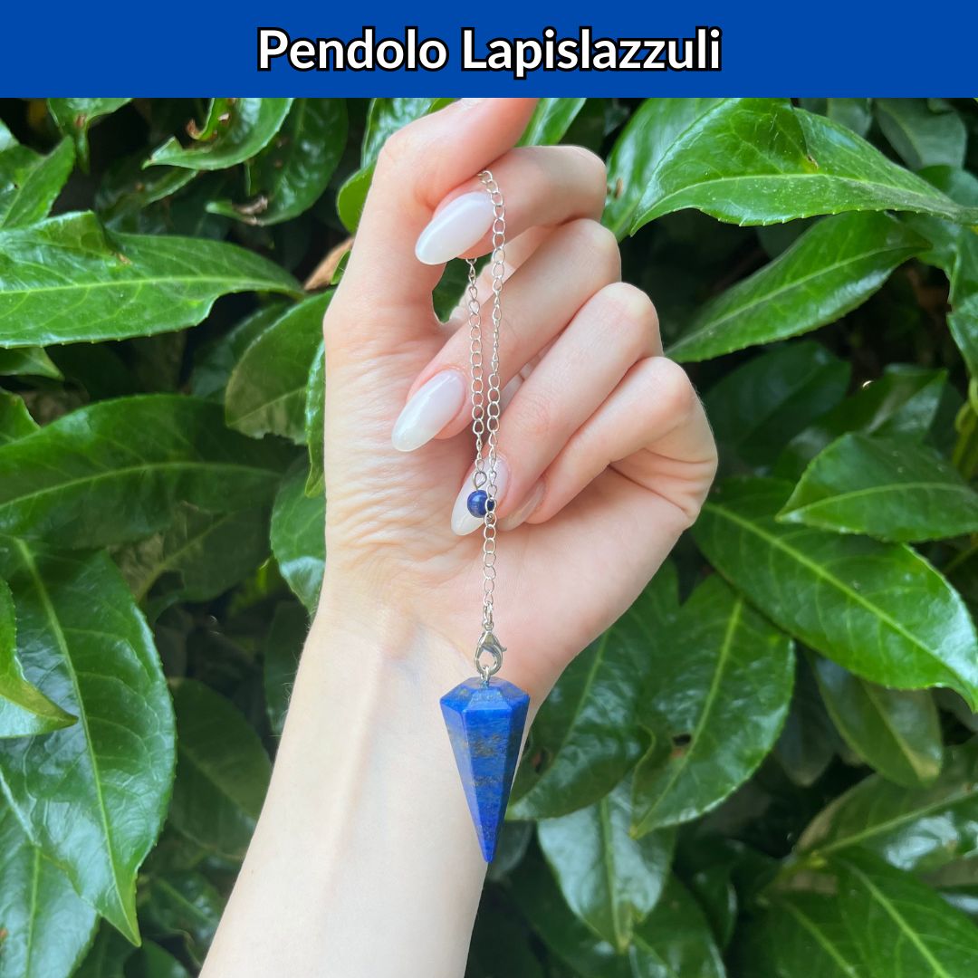 Pendolo con pietra naturale Lapislazzuli - Zen Home
