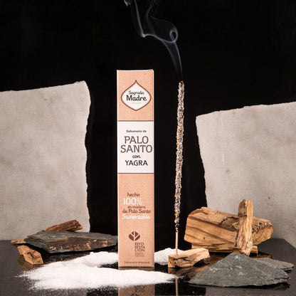 Sagrada Madre - Bastoncini di incenso Palo Santo e Yagra, 8 pz - Zen Home