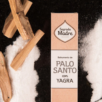 Sagrada Madre - Bastoncini di incenso Palo Santo e Yagra, 8 pz - Zen Home