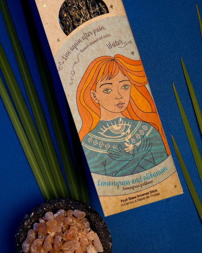 Sagrada Madre Linea 5 Elementi Incenso in bastoncini - Acqua - Rinascita - 6 pz - Zen Home