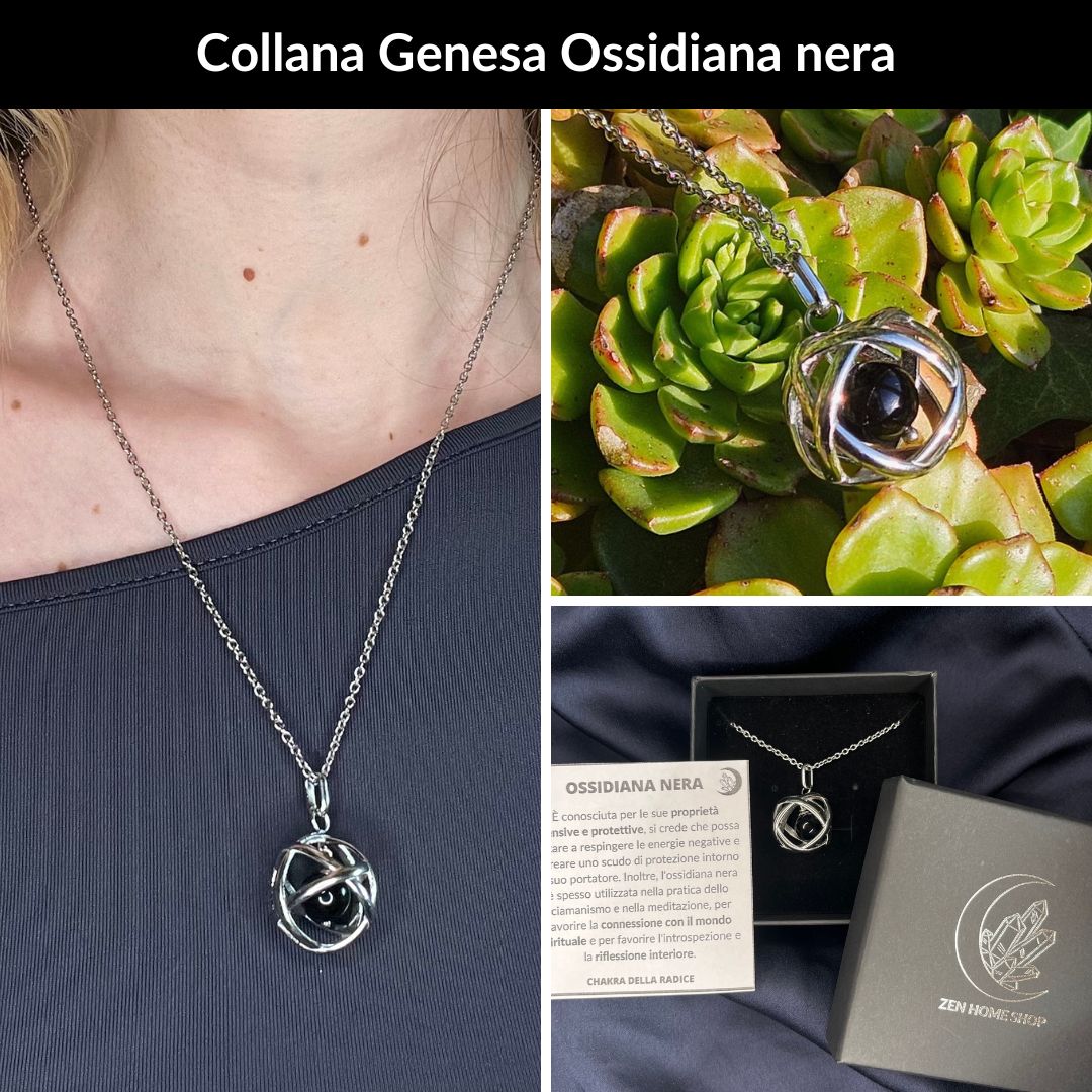 Set collane genesa con pietra naturale - Zen Home