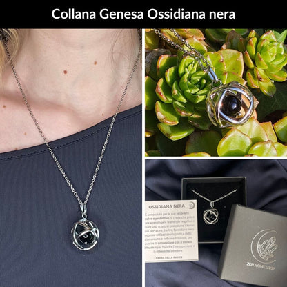 Set collane genesa con pietra naturale - Zen Home