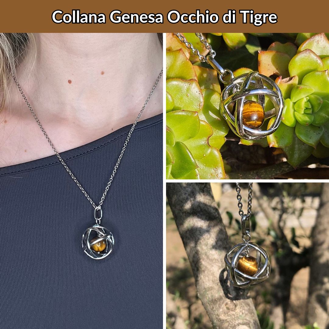 Set collane genesa con pietra naturale - Zen Home