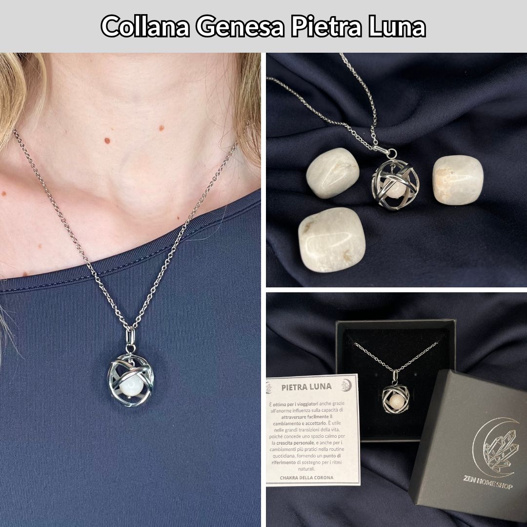 Set collane genesa con pietra naturale - Zen Home