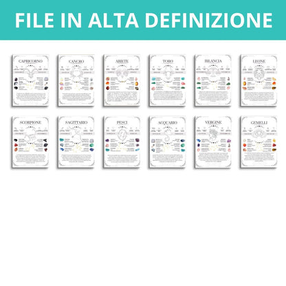 Set di libri sulla Cristalloterapia e la ricarica delle pietre - Zen Home