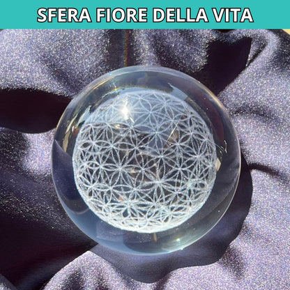 Sfere in vetro con base led inclusa - Zen Home