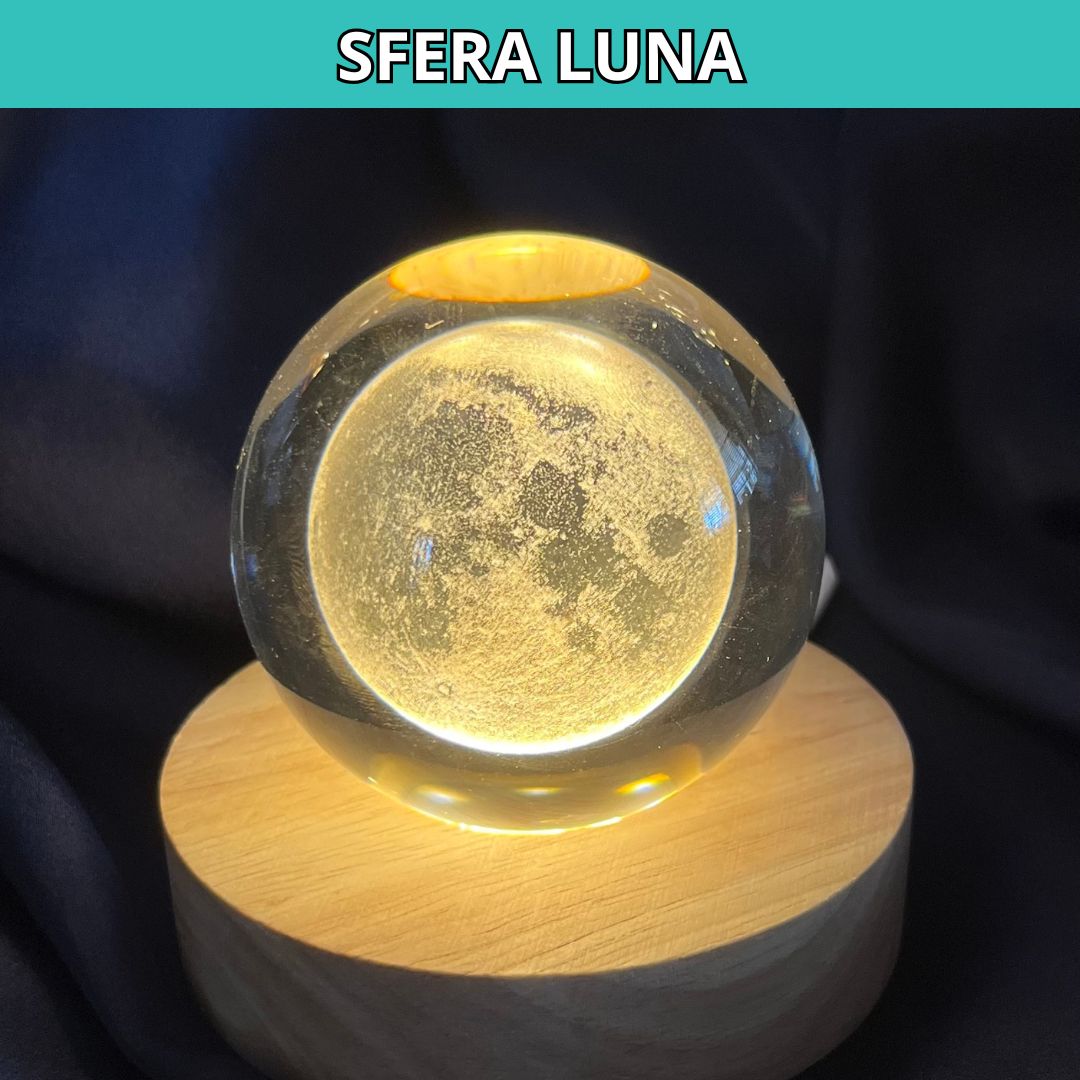 Sfere in vetro con base led inclusa - Zen Home