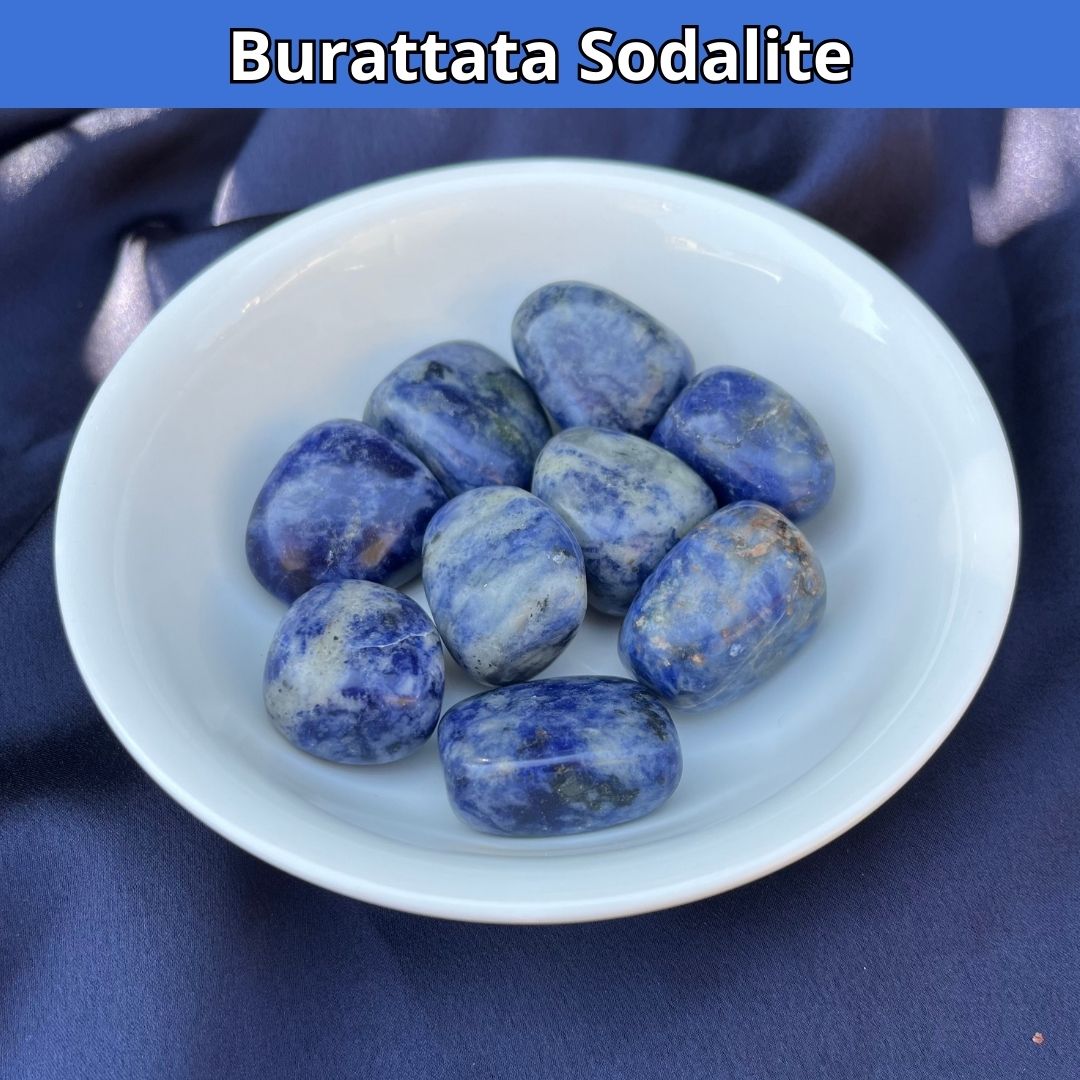 SODALITE - Pietra naturale burattata - Zen Home