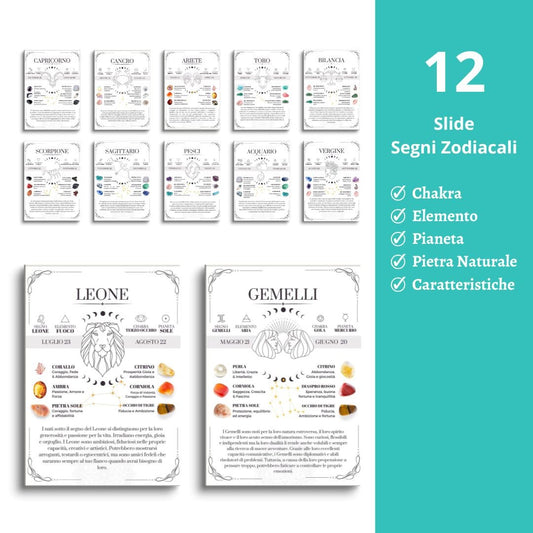 12 slide PDF guida ai segni zodiacali - Zen Home