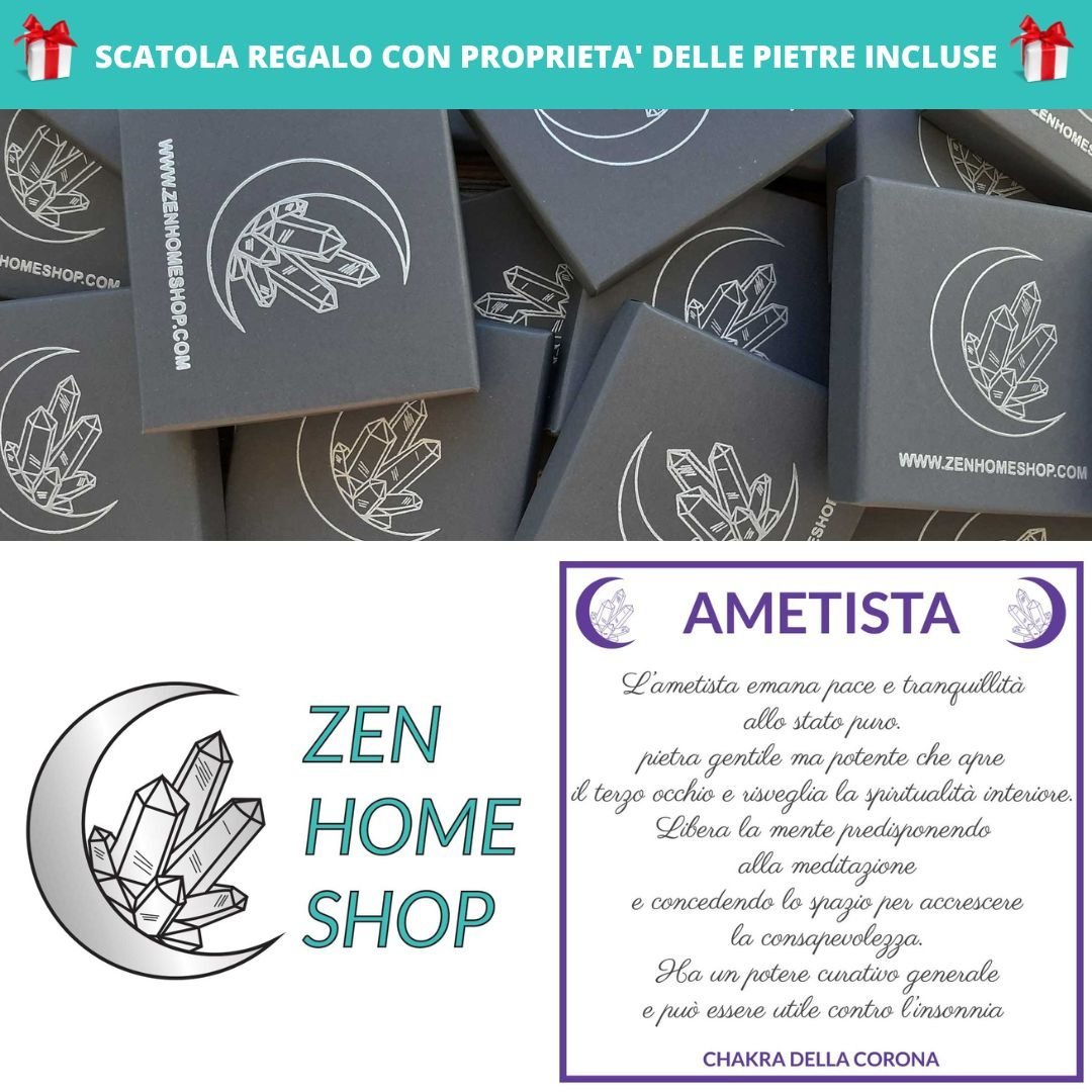 Ametista con biglietto proprietà