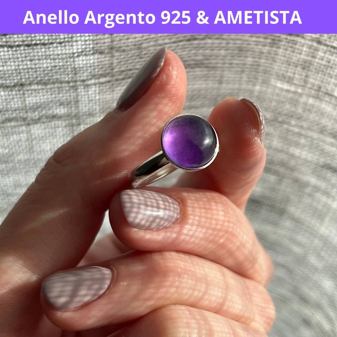 Anello Regolabile in Argento 925 con Pietra Naturale - Zen Home (17183108)