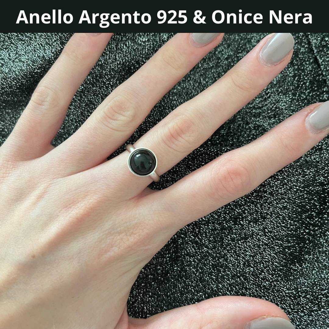 Anello Regolabile in Argento 925 con Pietra Naturale - Zen Home (17183115)