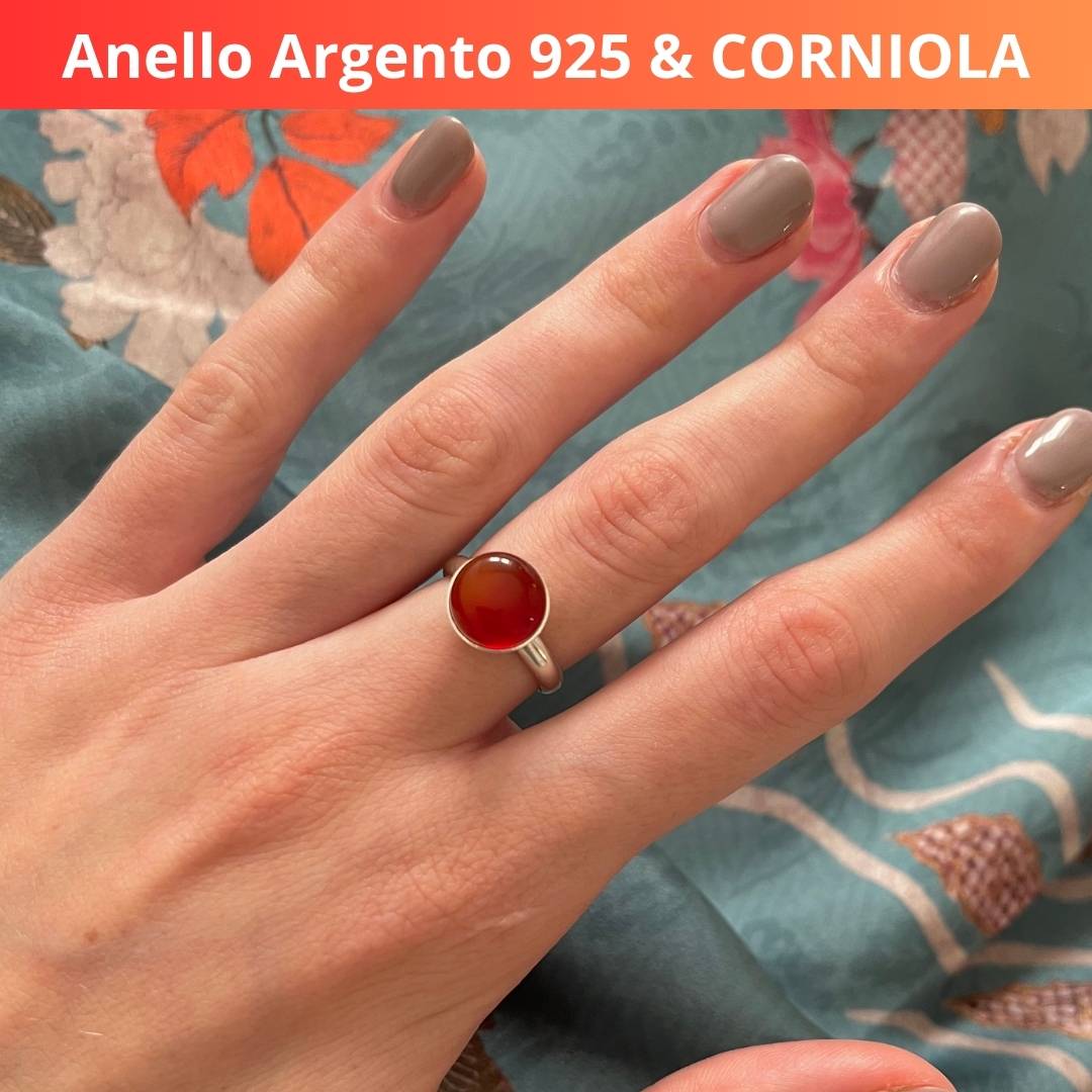 Anello Regolabile in Argento 925 con Pietra Naturale - Zen Home (17183111)