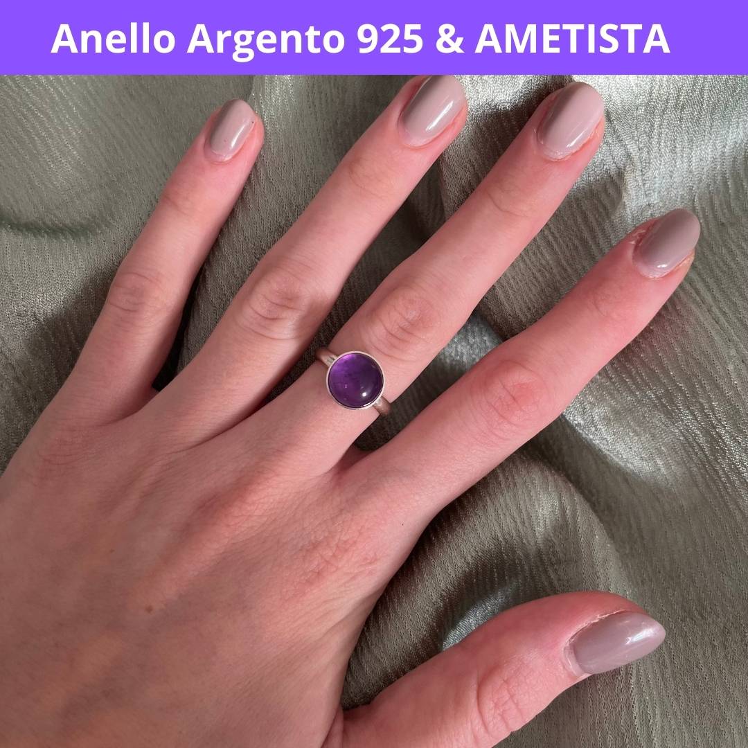 Anello Regolabile in Argento 925 con Pietra Naturale - Zen Home (17183107)