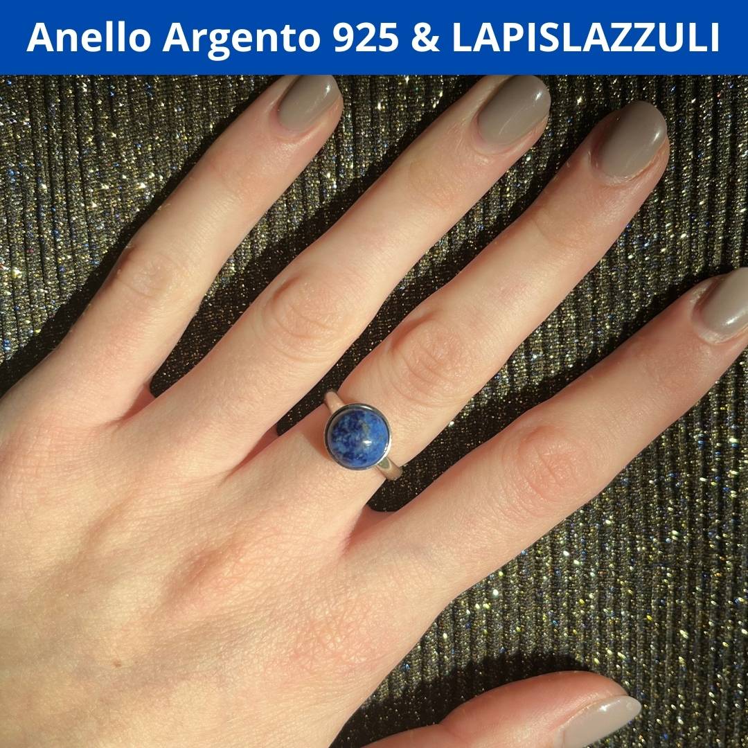 Anello Regolabile in Argento 925 con Pietra Naturale - Zen Home (17183113)