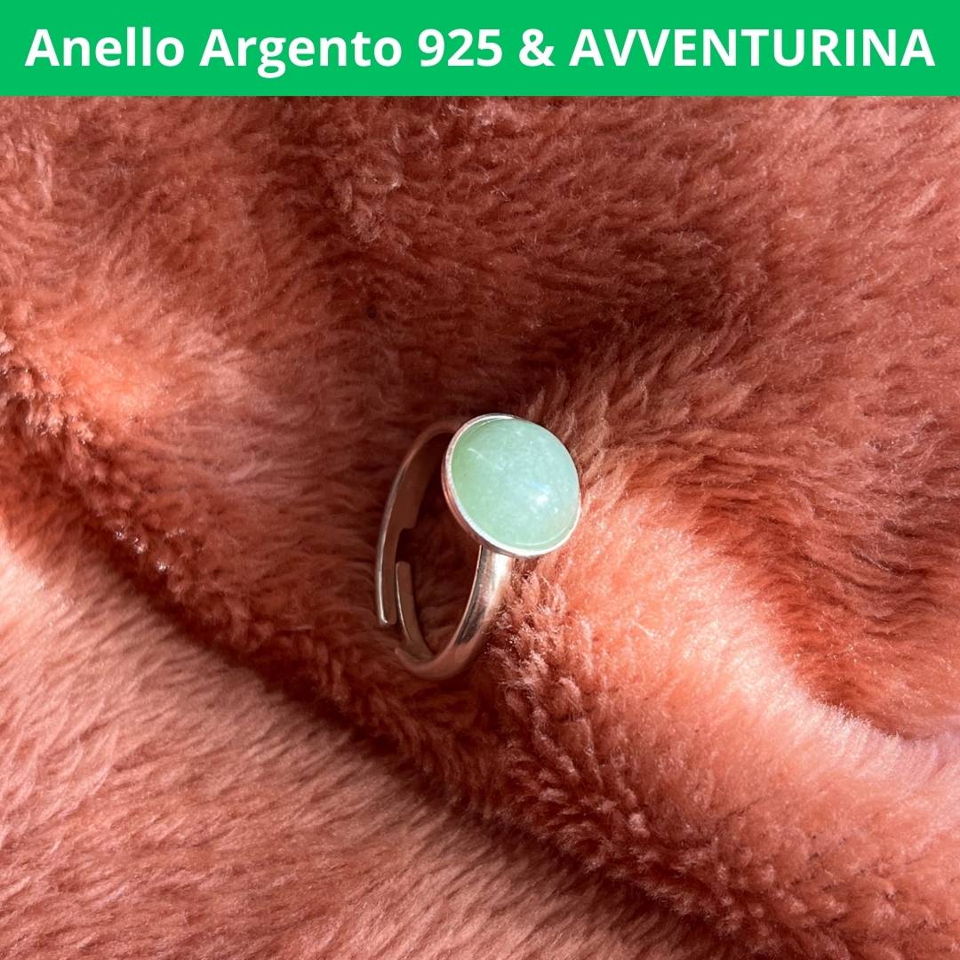 Anello Regolabile in Argento 925 con Pietra Naturale - Zen Home (17183110)