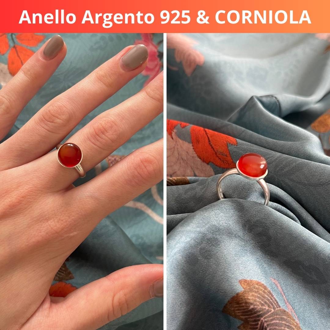 Anello Regolabile in Argento 925 con Pietra Naturale - Zen Home (17183120)