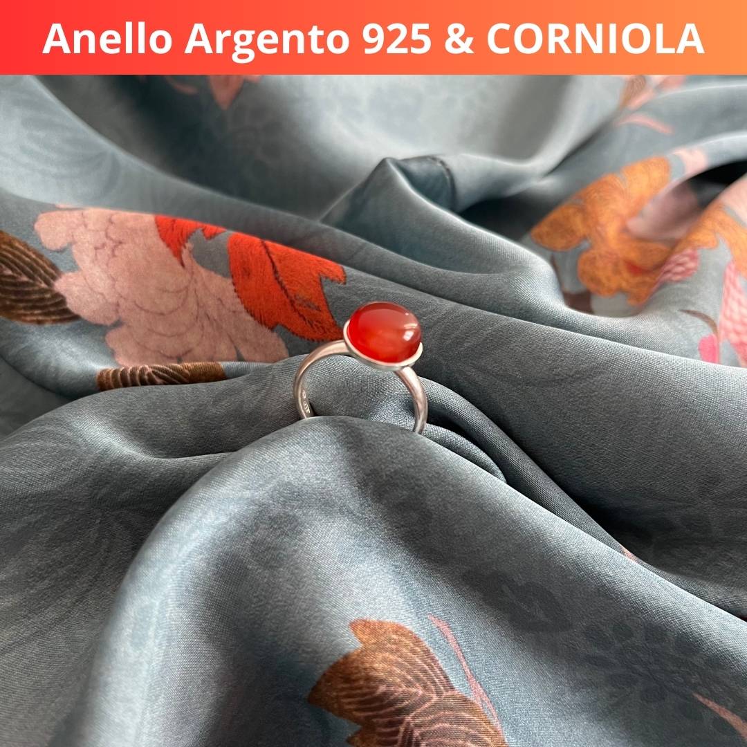 Anello Regolabile in Argento 925 con Pietra Naturale - Zen Home (17183112)