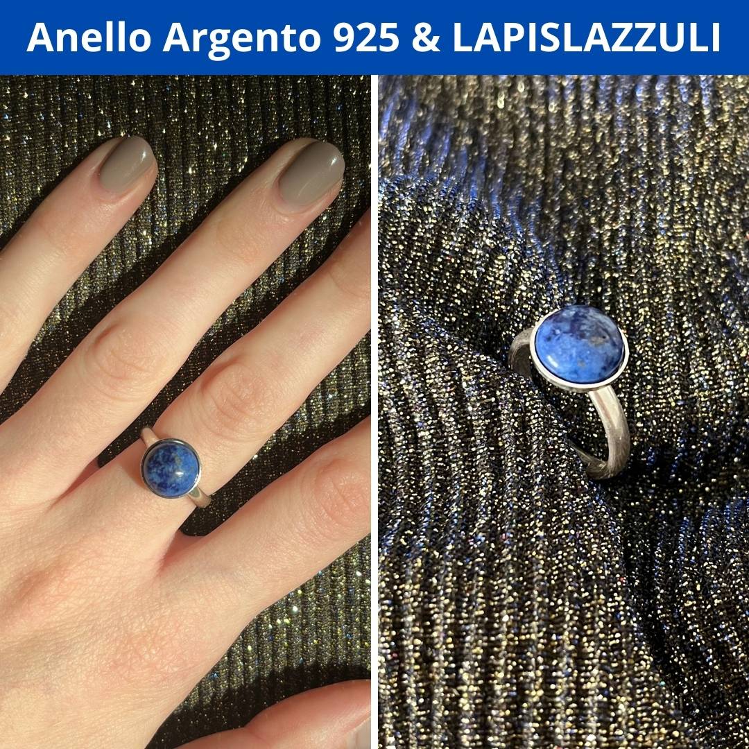 Anello Regolabile in Argento 925 con Pietra Naturale - Zen Home (17183121)