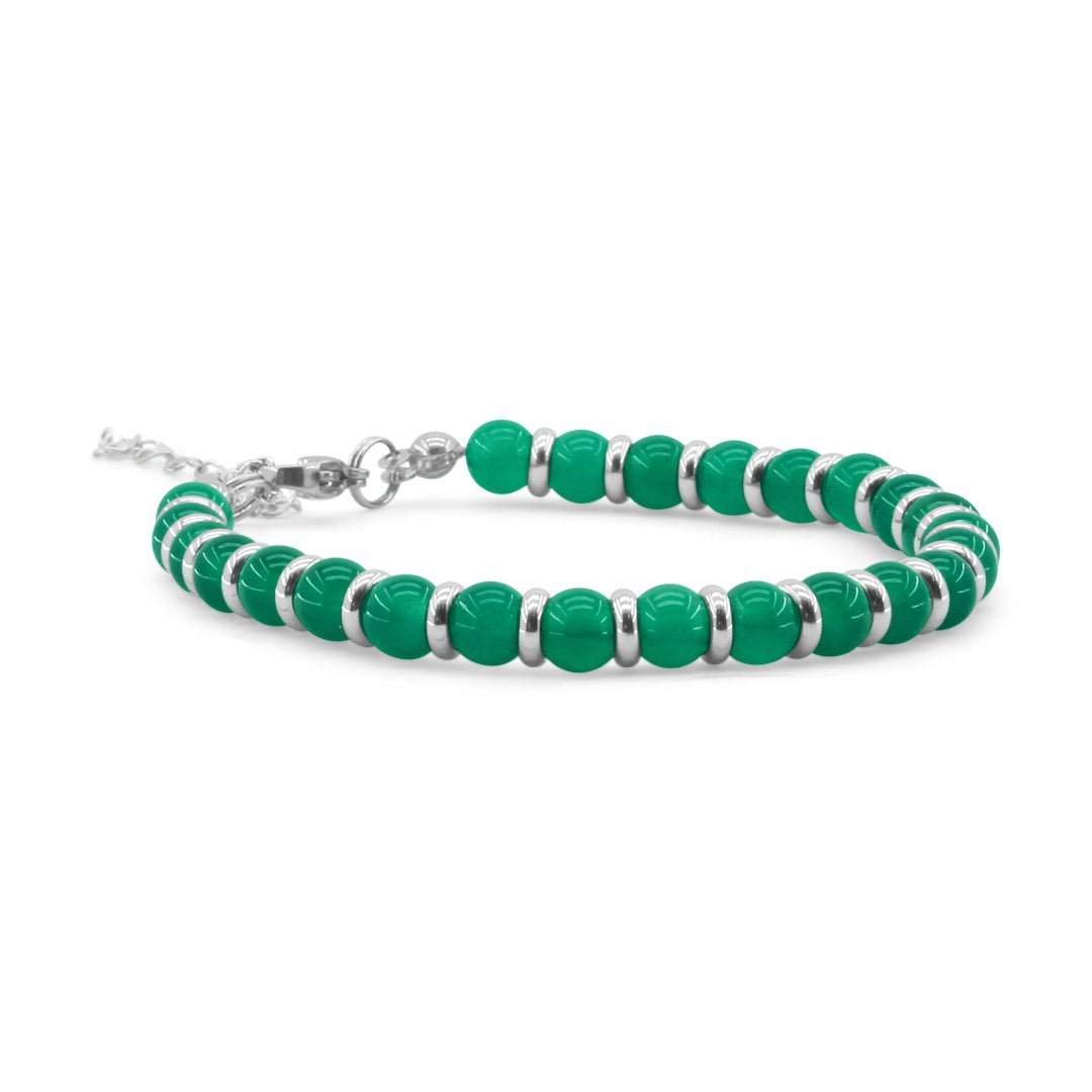 Avventurina Verde - Bracciale Saturno con pietre naturali da 6 mm - Zen Home