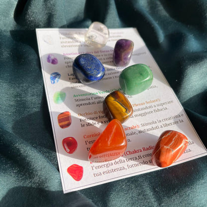 Box risparmio collana con ciondolo genesa Tormalina e pietre dei 7 chakra - Zen Home