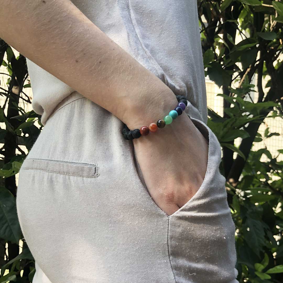 Bracciale 7 Chakra In Pietra Preziosa(322) - Alibaba Bracciale 7 Chakra In Pietra Preziosa(322) - Alibaba