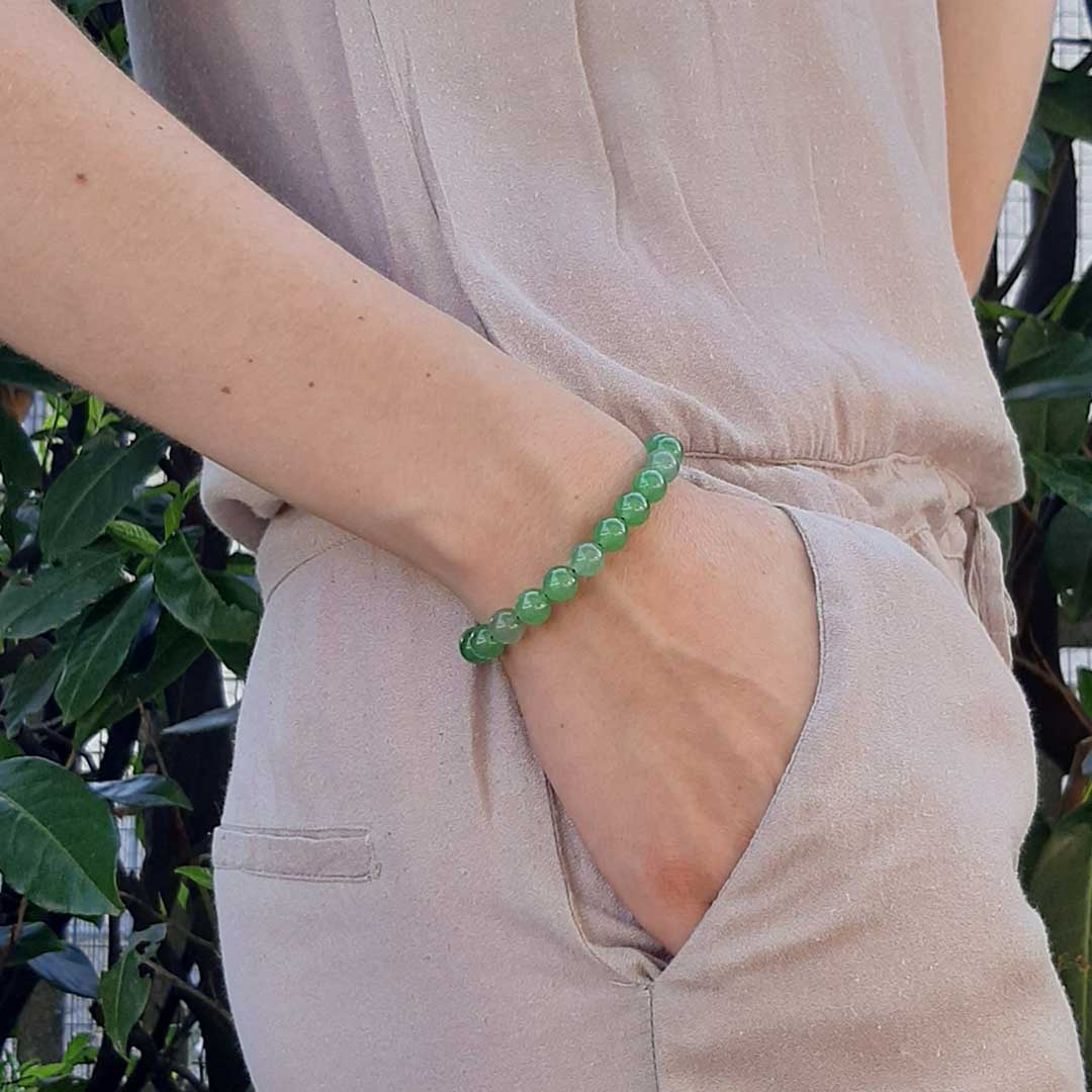 8MM pietra naturale verde Hetian braccialetto di giada genuino donna uomo  pietra preziosa gioielli bracciali a portata di mano