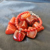 Bracciale in pietra naturale con cornetto rosso portafortuna - Zen Home