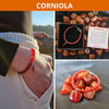 Bracciale in pietra naturale con cornetto rosso portafortuna - Zen Home