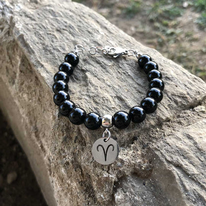 Bracciale Regolabile in acciaio inossidabile con pietra naturale - Zen Home