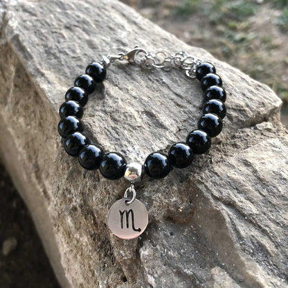 Bracciale Regolabile in acciaio inossidabile con pietra naturale - Zen Home