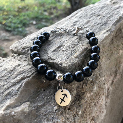 Bracciale Regolabile in acciaio inossidabile con pietra naturale - Zen Home