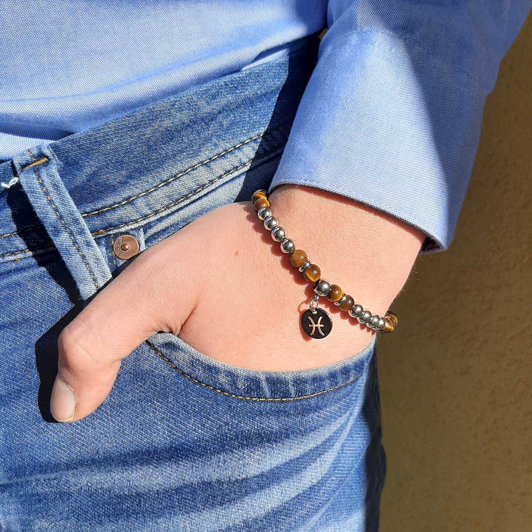 Bracciale Terra (Tutti I Segni Dello Zodiaco) - Antracite Gioielli - Foto 12