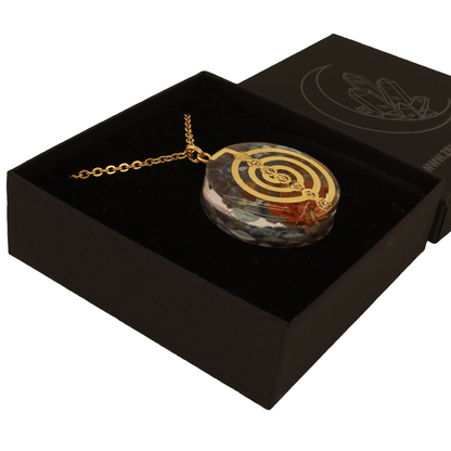 Choku Rei Spirale Orgonite Collana in acciaio inossidabile e pietre naturali - Zen Home (17183587)