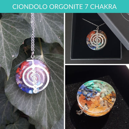 Choku Rei Spirale Orgonite Collana in acciaio inossidabile e pietre naturali - Zen Home (17183589)