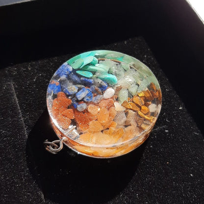 Choku Rei Spirale Orgonite Collana in acciaio inossidabile e pietre naturali - Zen Home (17183591)