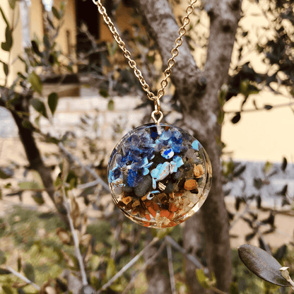 Choku Rei Spirale Orgonite Collana in acciaio inossidabile e pietre naturali - Zen Home (17183585)