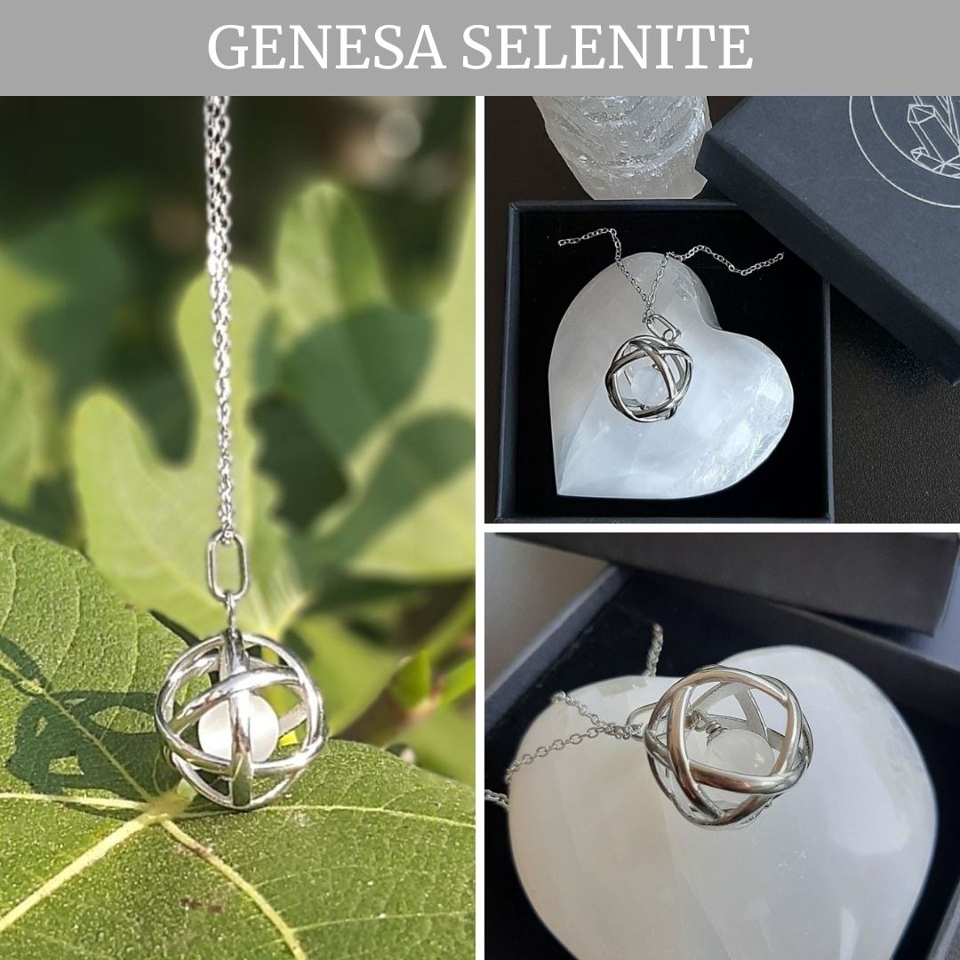 Ciondolo Genesa con  Selenite