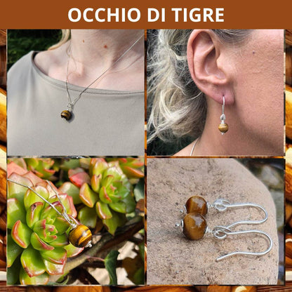 Collana Argento 925 con perla in pietra naturale da 10mm - Zen Home
