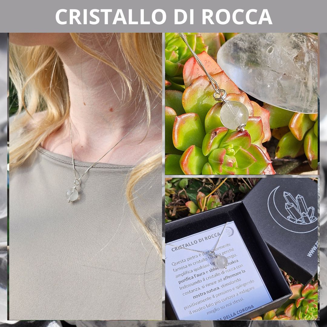 Collana Argento 925 con perla in pietra naturale da 10mm - Zen Home