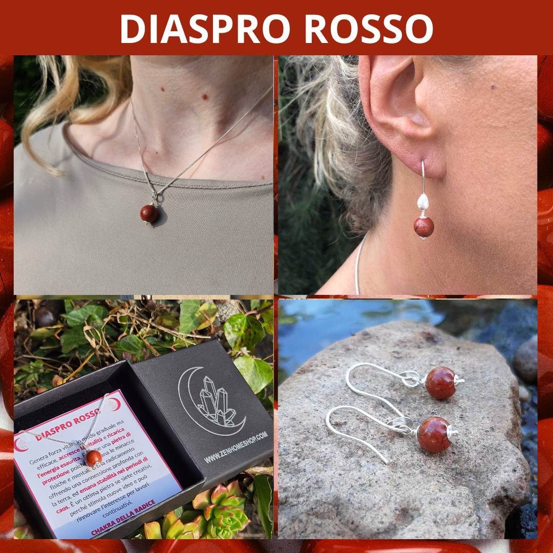 Collana Argento 925 con perla in pietra naturale da 10mm - Zen Home